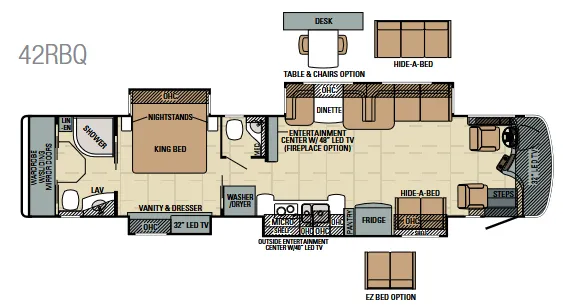 Entegra Coach Aspire 42RBQ floor plan