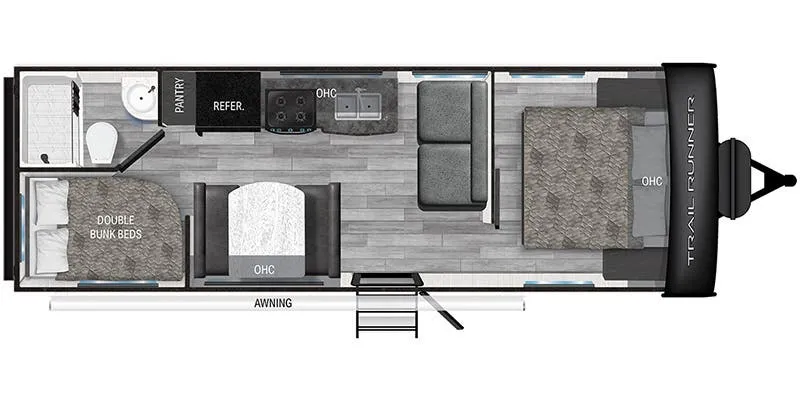 Heartland Trail Runner TR 25 DBL floor plan