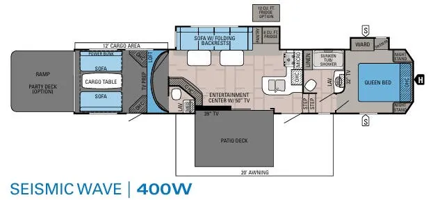 Jayco Seismic Wave 400W floor plan