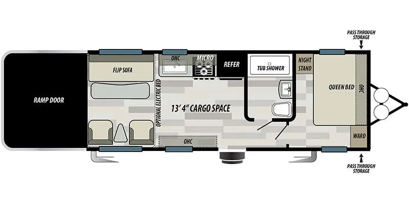 Forest River Stealth CB2116 floor plan