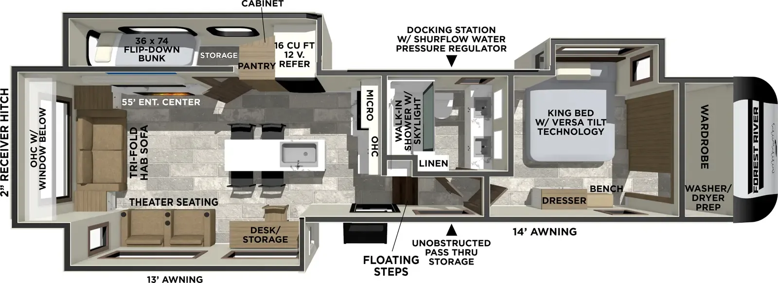 2026 Forest River Impression 318RL - Floor plan