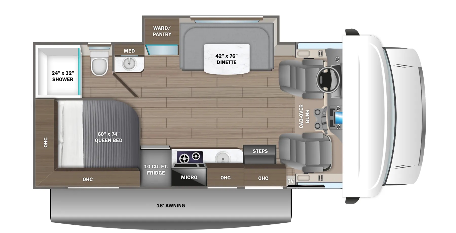 2025 Jayco Redhawk SE 22AF - Floor plan
