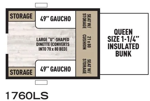 Forest River Viking 1760LS floor plan