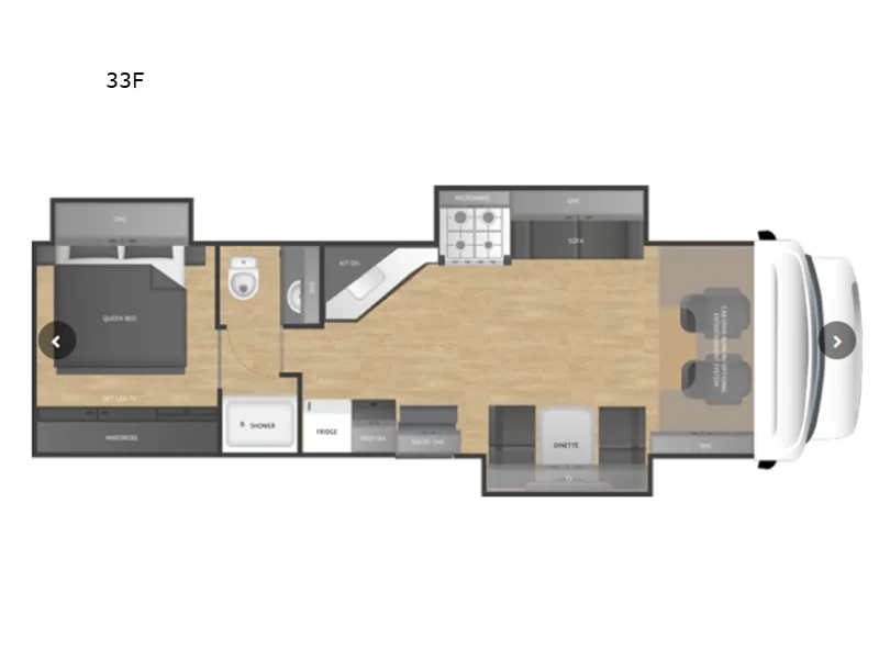 2026 NeXus RV Wraith 33F floor plan