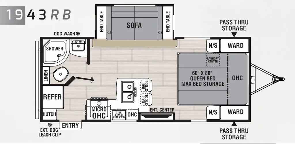 2021 Coachmen Northern Spirit 1943RB floor plan