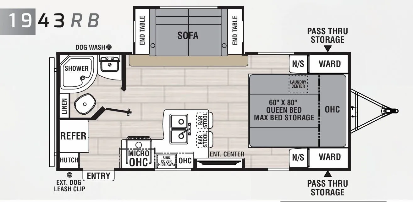 Coachmen Northern Spirit 1943RB floor plan