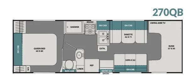 Coachmen Leprechaun 270QB floor plan