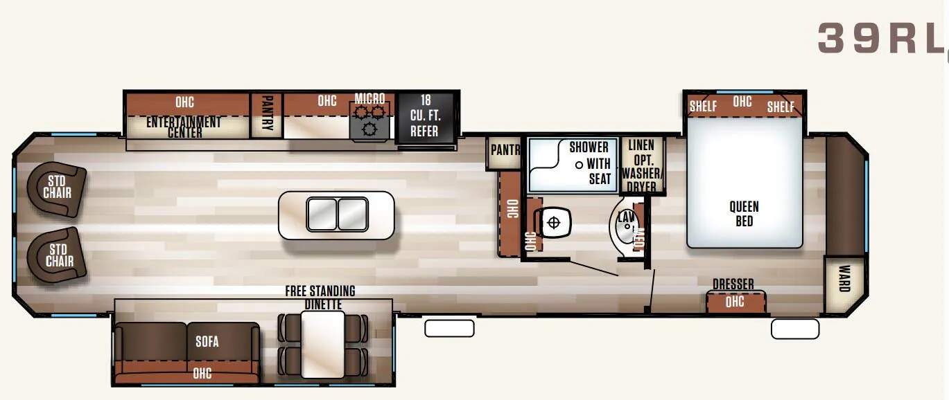 Forest River Cherokee Patriot Edition 39RL floor plan