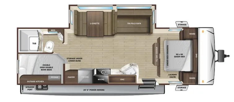 Highland Ridge Mesa Ridge S-Lite 261BH floor plan