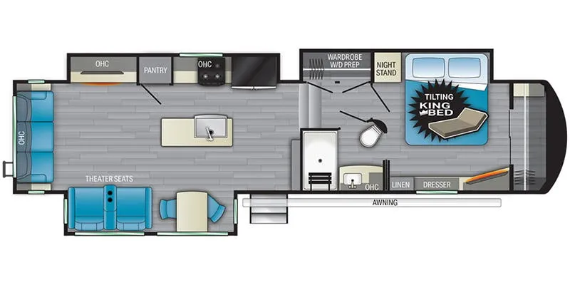 Heartland Bighorn BH 3376 RL floor plan