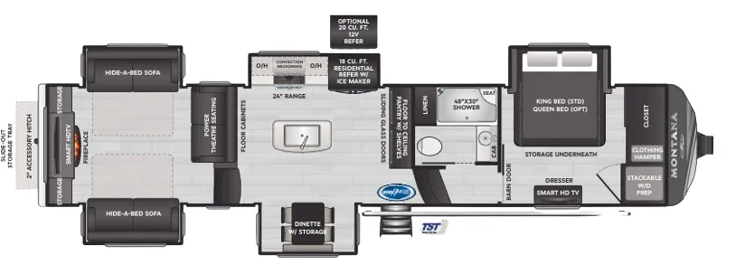 Keystone Montana 3793RD floor plan