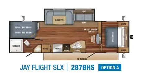 Jayco Jay Flight SLX 8 287BHS floor plan