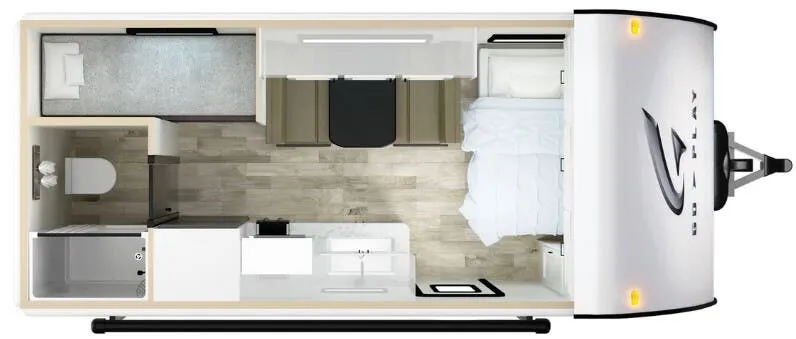 2026 Wayfinder RV Go Play 19BH floor plan