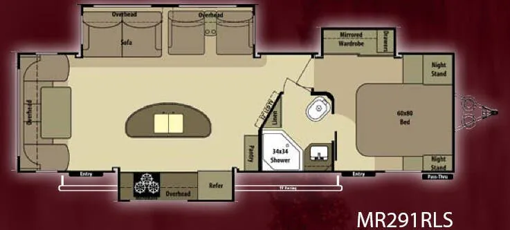 Highland Ridge Mesa Ridge MR291RLS floor plan