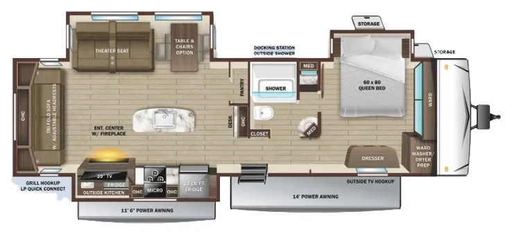 Highland Ridge Open Range 322RLS floor plan