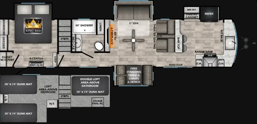 2025 CrossRoads Hampton 388FKL floor plan