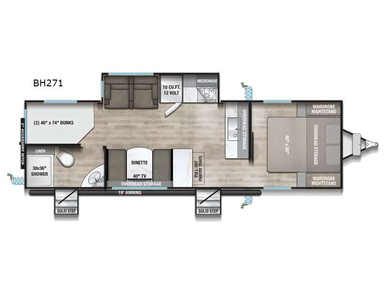 2026 Alliance RV Delta Ultra Lite BH271 - Floor plan