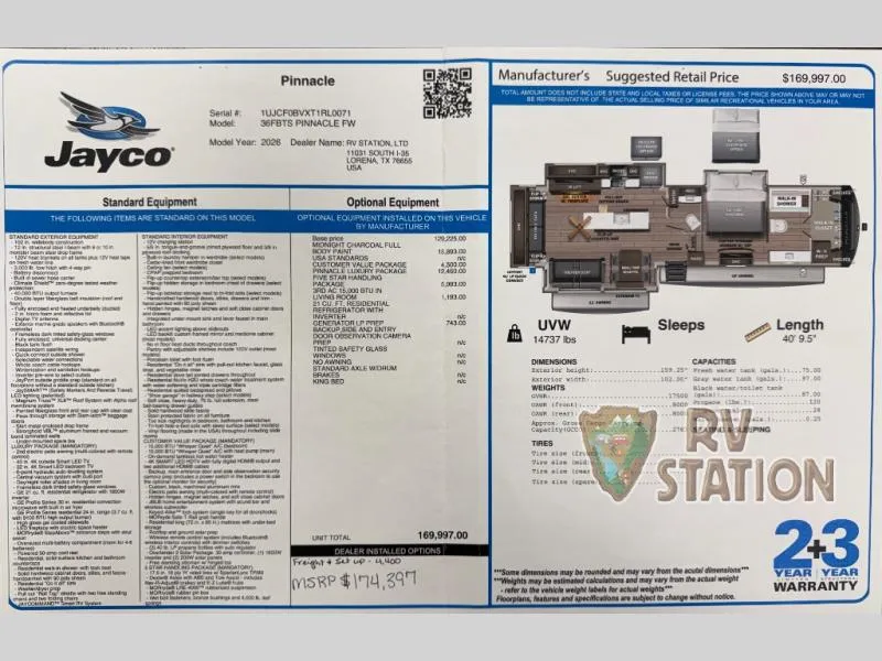 2026 Jayco Pinnacle 36FBTS - Photo 3