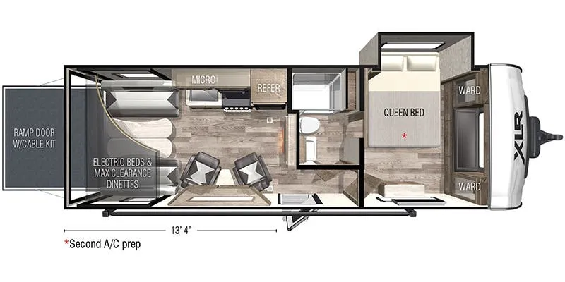 Forest River XLR Hyperlite 2513 floor plan
