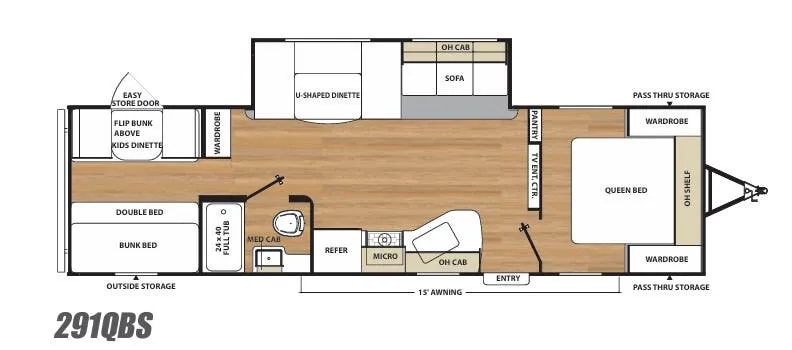 Coachmen Catalina SBX 291QBS floor plan
