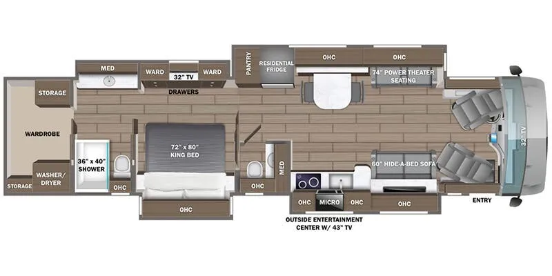 2025 Entegra Coach Aspire 44D floor plan