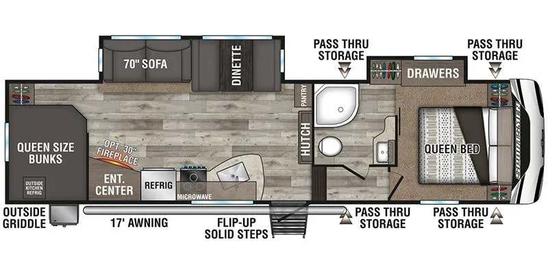 K-Z Sportsmen 292BHK floor plan