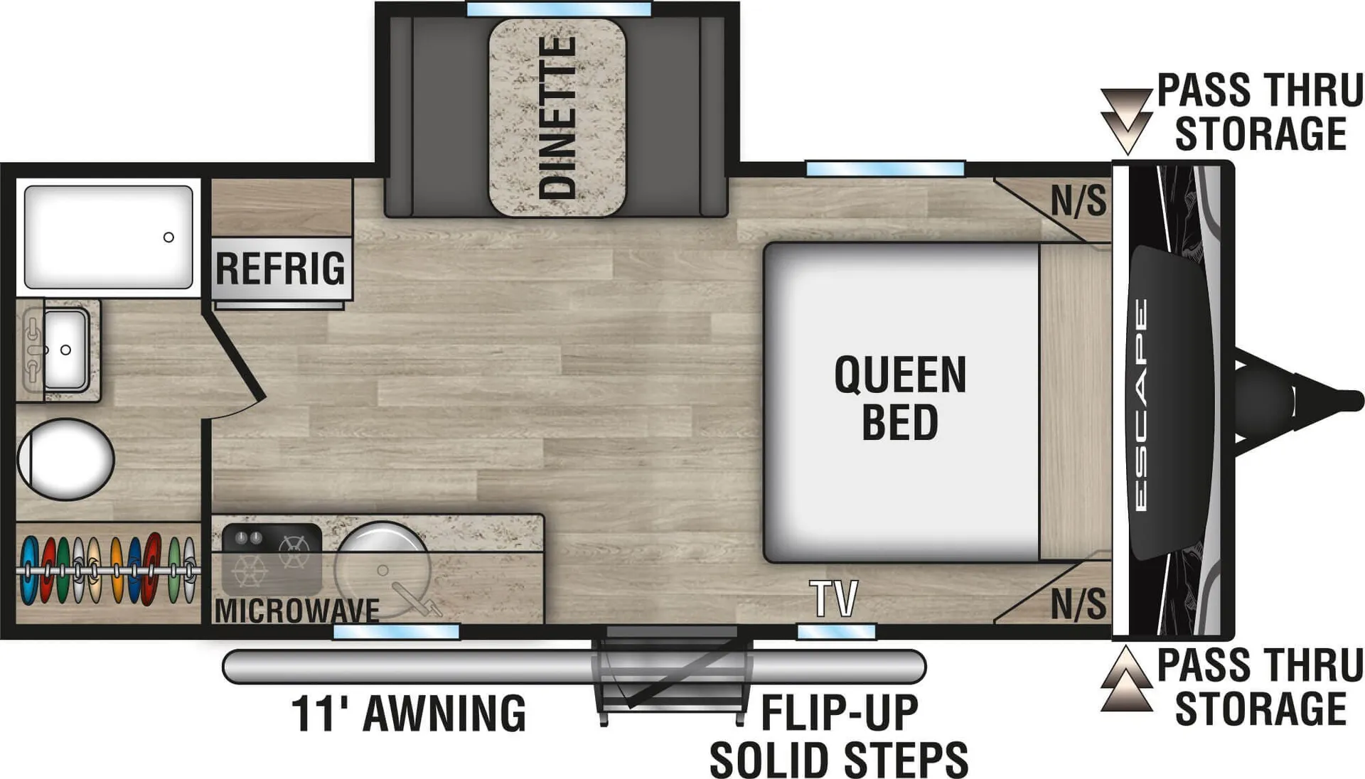 K-Z Escape E181RB floor plan
