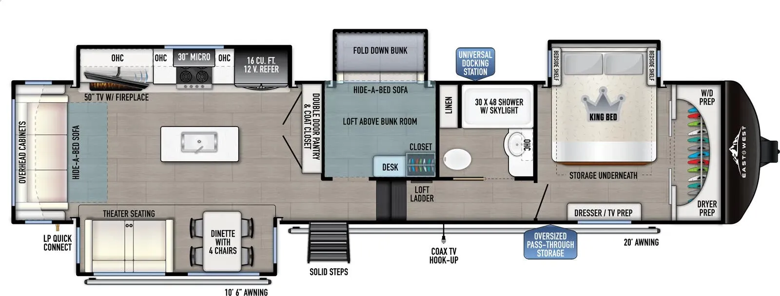East to West Tandara 385MB floor plan