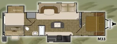 Heartland Mallard M33 floor plan