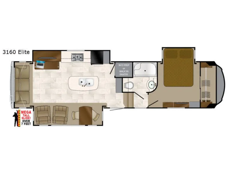 Heartland Bighorn 3160ELITE floor plan