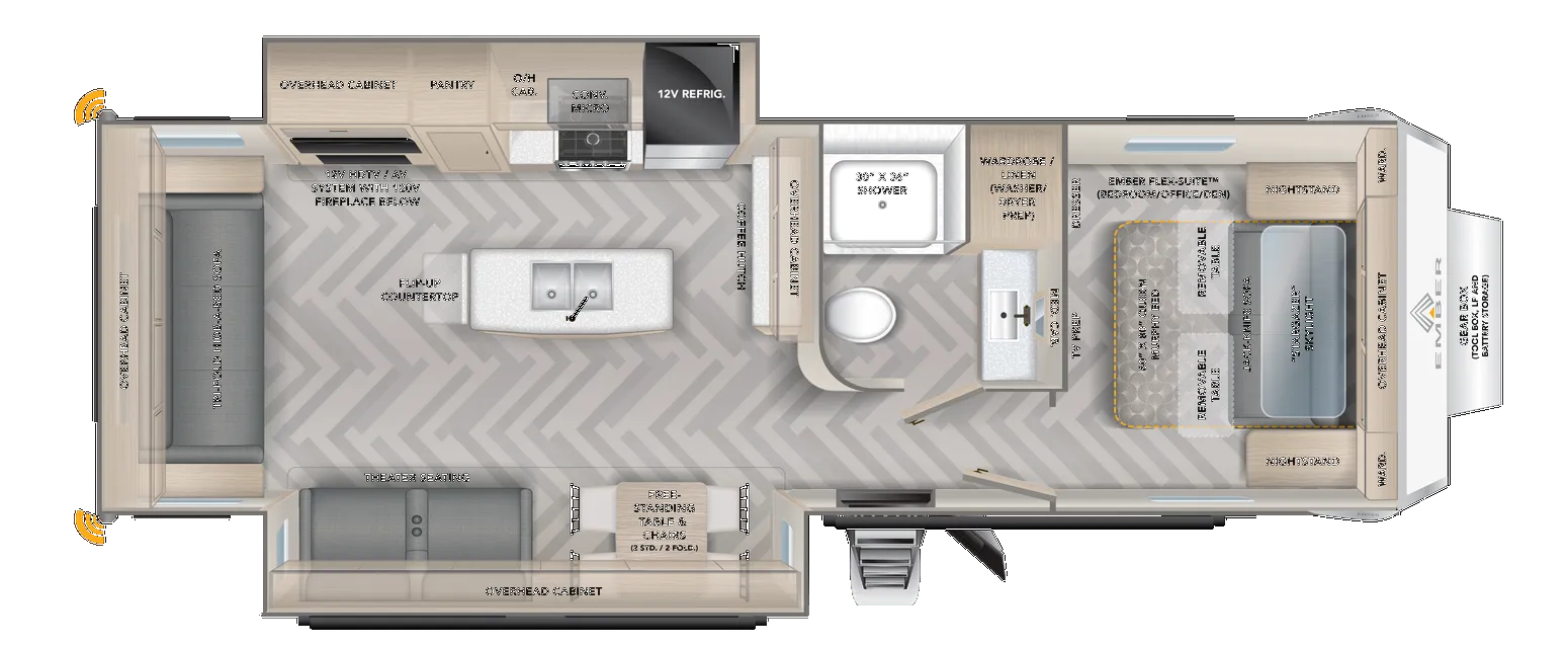 Ember RV Touring Edition 29MRS floor plan