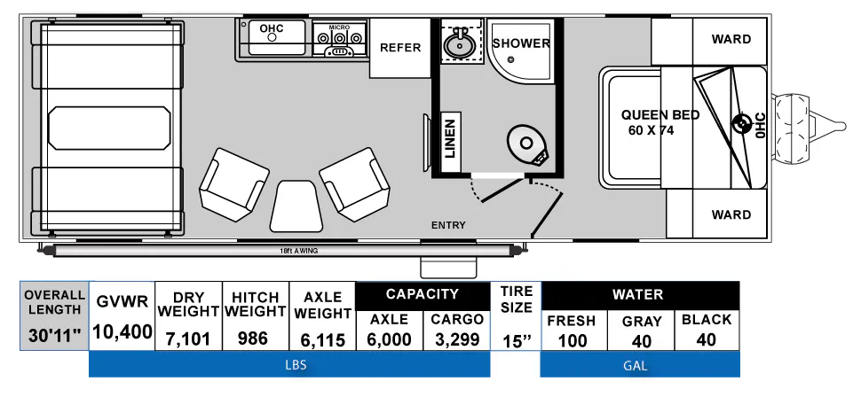Genesis Supreme MGM M2515FSXL floor plan