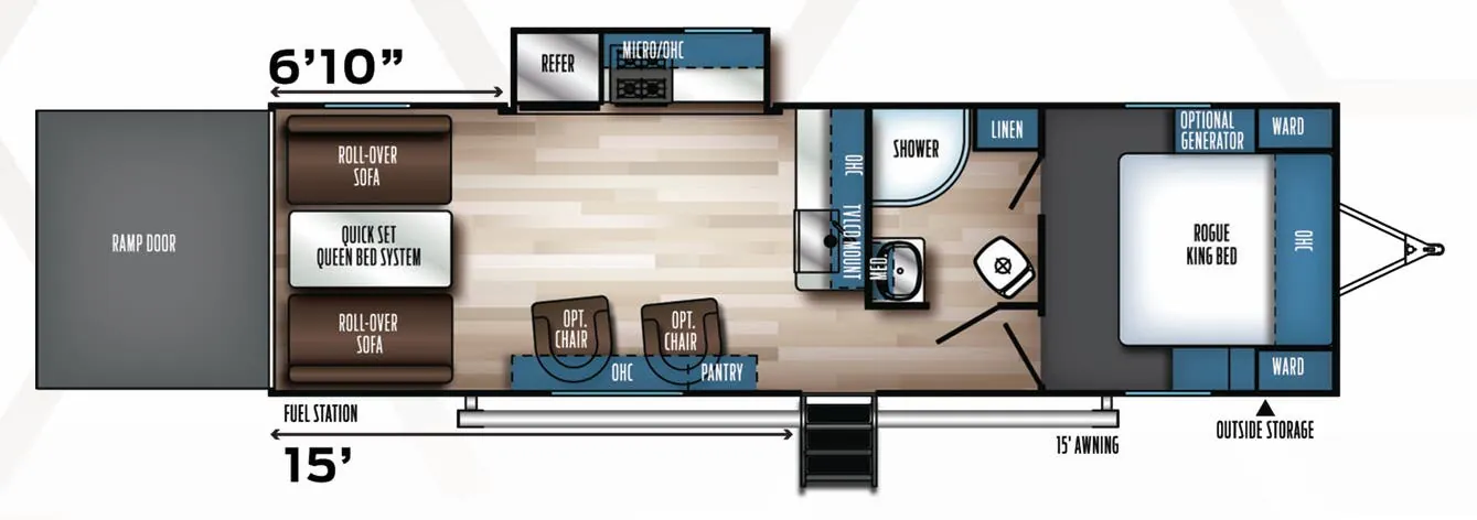 Forest River Vengeance Rogue 26VKS floor plan