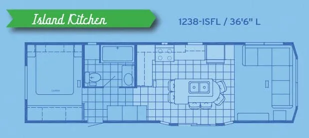Canterbury RV Parkvue 1238-ISFL floor plan