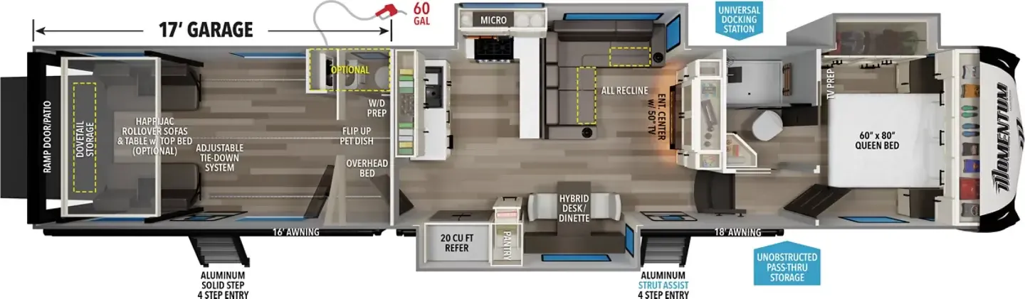 Grand Design Momentum 392M floor plan