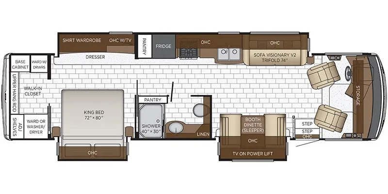 2024 Newmar Bay Star 3618 - Floor plan