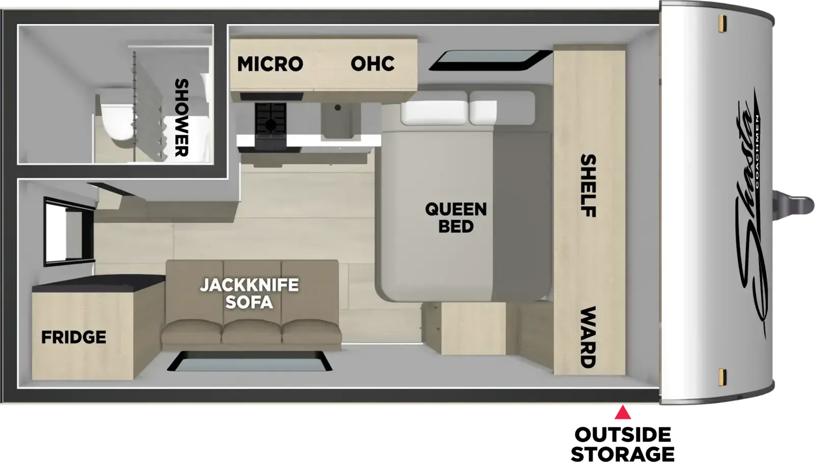 Shasta Compact 17DB floor plan