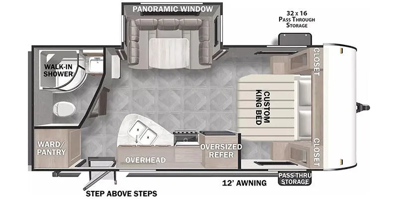 Forest River Salem Cruise Lite Northwest 210RBXL floor plan