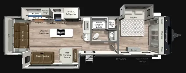 Dutchmen Eddie Bauer 345RL floor plan