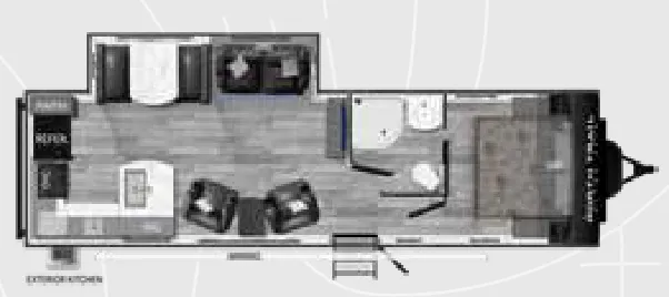 Heartland North Trail 28RKDS floor plan