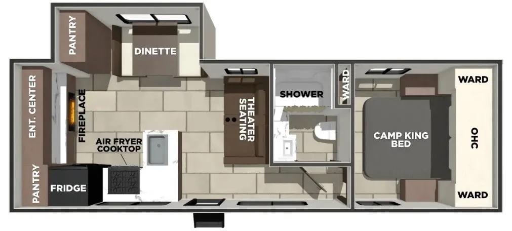 2026 Prime Time Tracer 248RE - Floor plan