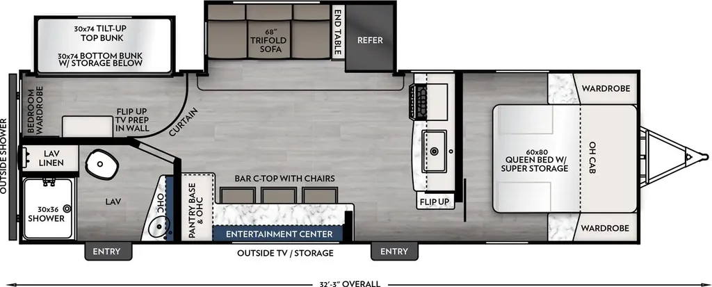 2026 Coachmen Apex Ultra Lite 246BARV floor plan