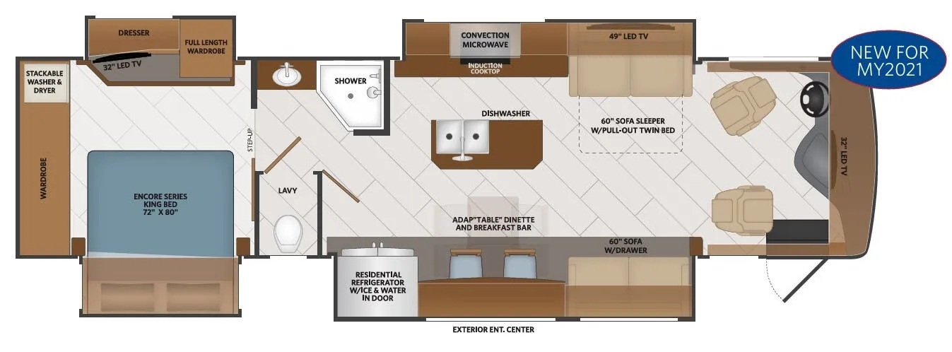 Fleetwood Discovery 36Q floor plan