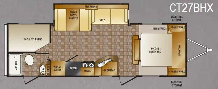 CrossRoads Cruiser CT27BHX floor plan