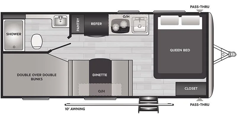 2022 Keystone Springdale 2010BH - Floor plan