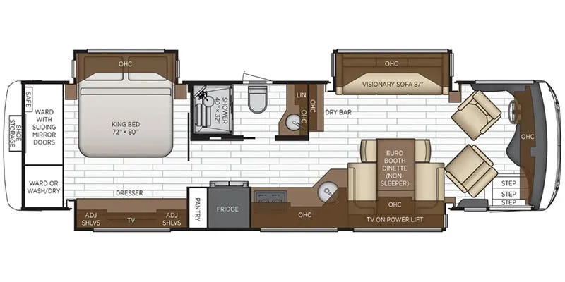 Newmar New Aire 3543 floor plan