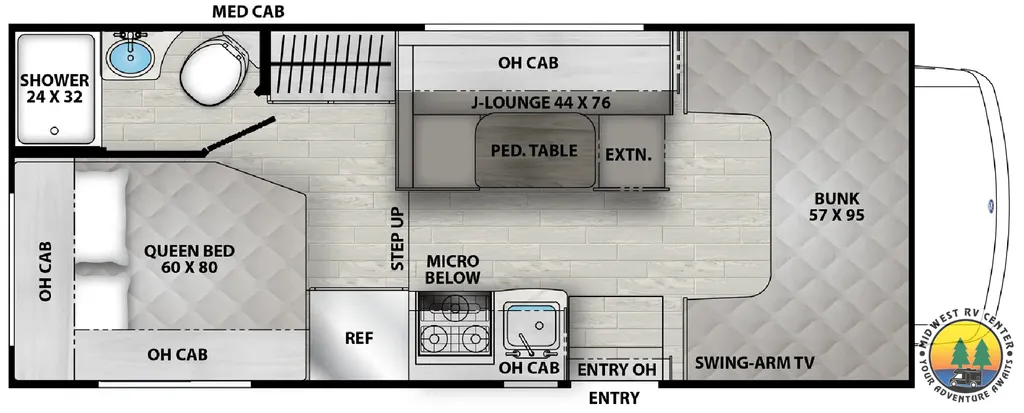 2026 Coachmen Freelander 21QSS floor plan