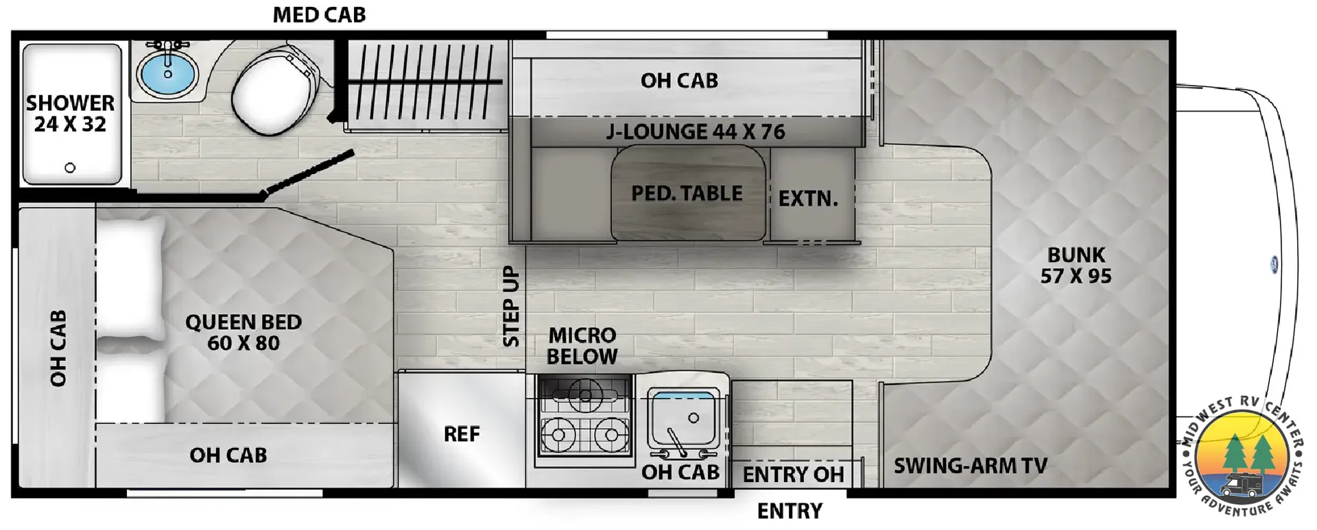 2026 Coachmen Freelander 21QSS - Floor plan