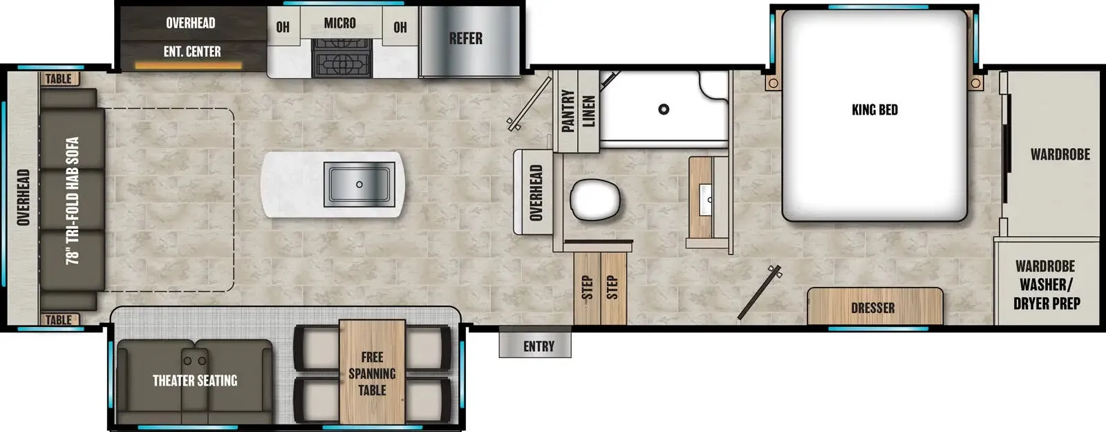 Coachmen Brookstone 290RL floor plan