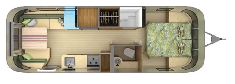 Airstream Tommy Bahama 27FB floor plan